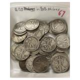 $20.00 in 90% Silver Halves