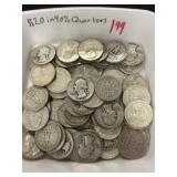 $20.00 in 90% Silver Quarters