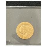 1909 $5 Indian Head Gold Piece