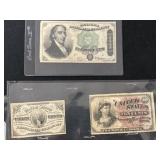 (3) Pieces of Fractional Currency