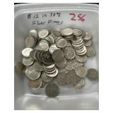 $12.00 in 90% Silver Dimes