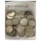$20.00 in 90% Silver Halves