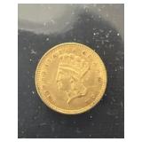 1856 $1 Gold Piece