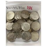 $20.00 in 90% Silver Halves