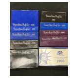 (10) U.S. Proof Sets, 1968-1999