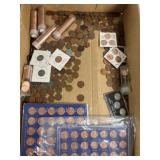 Wheat and Lincoln Pennies