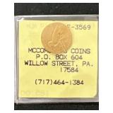 1910 2 1/2 Dollar Gold Coin