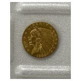 1908 2 1/2 Dollar Indian Gold Piece