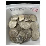 $20.00 in 90% Silver Halves