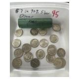 $7.00 in 90% Silver Dimes