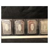 (4) 1 Oz. Sterling Silver Ingots