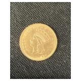 1857 $1 Gold Coin