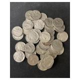 (40) Buffalo Nickels