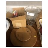 Longaberger Lazy Susan, Vase and Tumblers