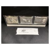 (3) 1 Oz. Sterling Silver Ingots