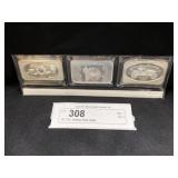 (3) 1 Oz. Sterling Silver Ingots