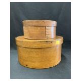 (2) Bent Wood Pantry Boxes