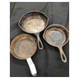 Wagner Ware and Unmarked Frying Pans