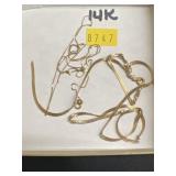 (2) 14K Necklaces