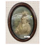 Framed Portrait with Lithograph