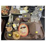 Advertising Tins and Cast Metal Frog