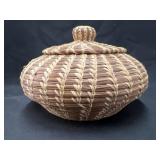 Celestin Turner Sweet Grass Basket with Cover
