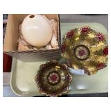 Goofus Glass with Ostrich Egg