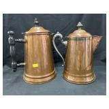 (2) 19th Century Copper Teapots