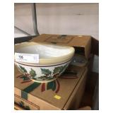 (3) Longaberger Pottery Bowls