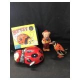 (3) Tin LItho Wind-Up Toys