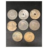 (8) Large Cents