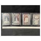 (4) 1 Oz. Sterling Silver Ingots