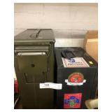 (2) Metal Ammo Cans