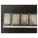 (4) 1 Oz. Sterling Silver Ingots