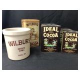 Wilbur Chocolate Tins with Storage Crock