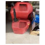 (2) Plastic Fuel Cans
