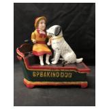 Cast Metal Speaking Dog Mechanical Bank
