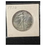 1936 Walking Liberty Half Dollar