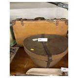 Vintage Suitcase with Hat Box