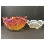 (2) Art Glass Bowls