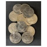 (12) Eisenhower $1 Coins