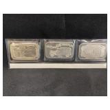 (3) 1 Oz. Sterling Silver Ingots