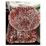 (3) Pieces of Contemporary Agateware