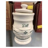 (10) Longaberger Pottery Spice Jars