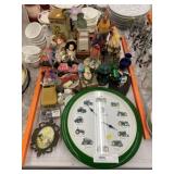 Wall Clock, Figurines, Dolls