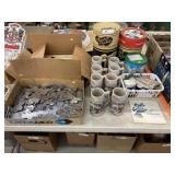 Beer Steins, Tins, Armetale Ornaments