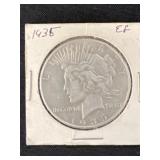 1935 Peace Silver Dollar