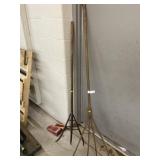 (3) Wooden Hay Forks