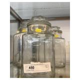 (3) Glass Canisters