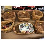 (7) Longaberger Miniature Baskets